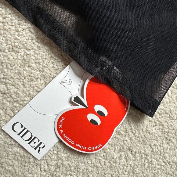 Cider: Square Neck Feather Hem Skater Dress - Picture 3 of 5